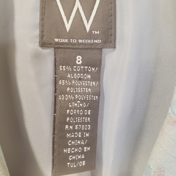 W Work to Weekend Vintage Blazer Size 8 - Picture 7 of 13